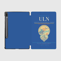 Thumbnail for Chinggis Khaan International Airport (ULN) design on blue samsung tablet tablet case