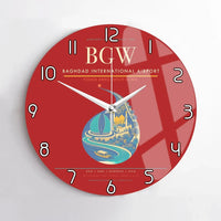 Thumbnail for Baghdad International Airport BGW Wall-Clock No-Frame - Red