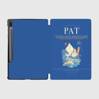 Thumbnail for Jay Prakash Narayan International Airport (PAT) design on blue samsung tablet tablet case