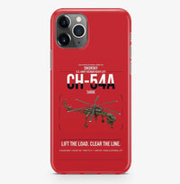 Thumbnail for Sikorsky CH-54A Tarhe design on red magsafe iphone case, for iPhone Pro Max