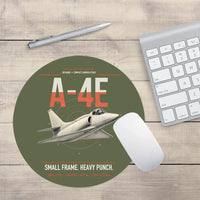 Thumbnail for A-4E Skyhawk design on green army round mouse pad