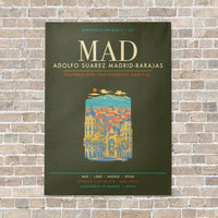 Thumbnail for Adolfo Suarez Madrid-Barajas Airport MAD - Canvas Framed - Green Army