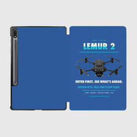 Thumbnail for BRINC LEMUR 2 design on blue samsung tablet tablet case