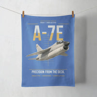 Thumbnail for A-7E Corsair II design on blue towel