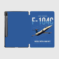 Thumbnail for F-104C Starfighter design on blue samsung tablet tablet case