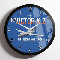 Thumbnail for Handley Page Victor K.2 design on blue framed wall clock