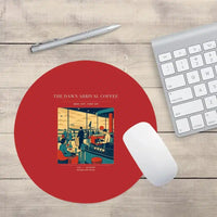 Thumbnail for VINTAGE G4310 - The Dawn Arrival Coffee - Designed Mouse Pads design on red round