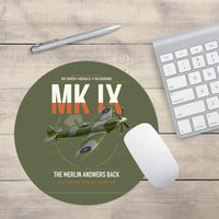 Thumbnail for Supermarine Spitfire Mk IX design on green army round mouse pad