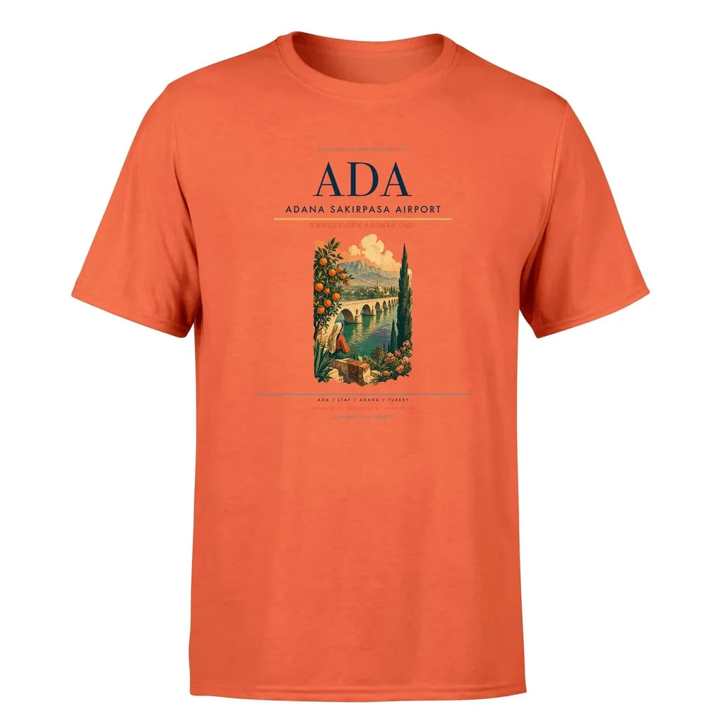 Adana Airport (ADA) Premium T-Shirt Orange
