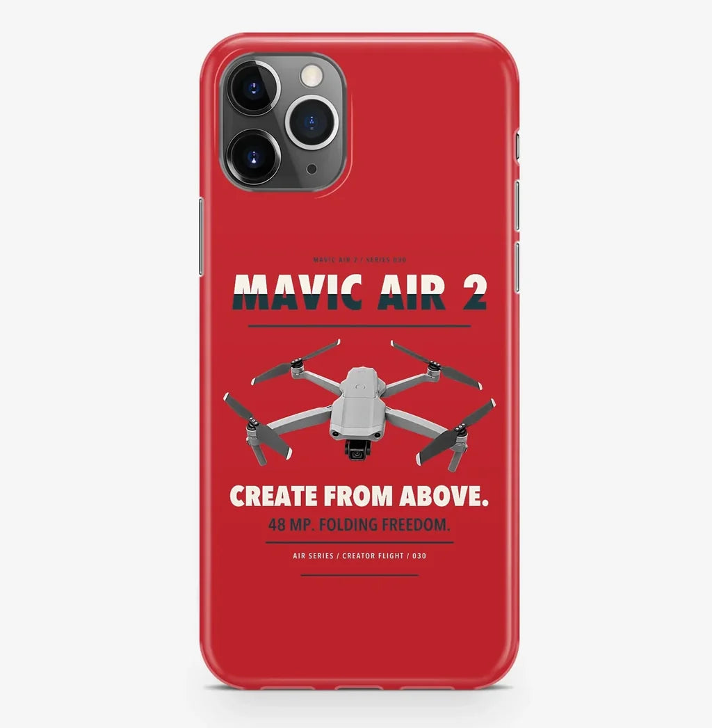 DJI Mavic Air 2 Case ProMax design on red iphone case promax
