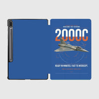 Thumbnail for Dassault Mirage 2000C RDI design on blue samsung tablet tablet case