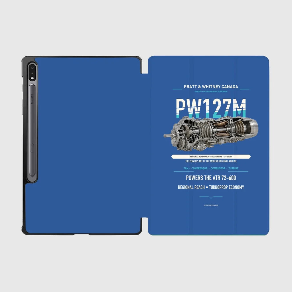 PW127M design on blue samsung tablet tablet case