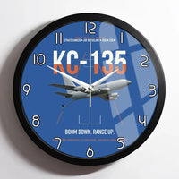 Thumbnail for KC-135 STRATOTANKER design on blue framed wall clock