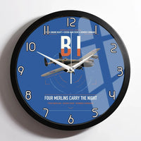 Thumbnail for Avro Lancaster B I design on blue framed wall clock