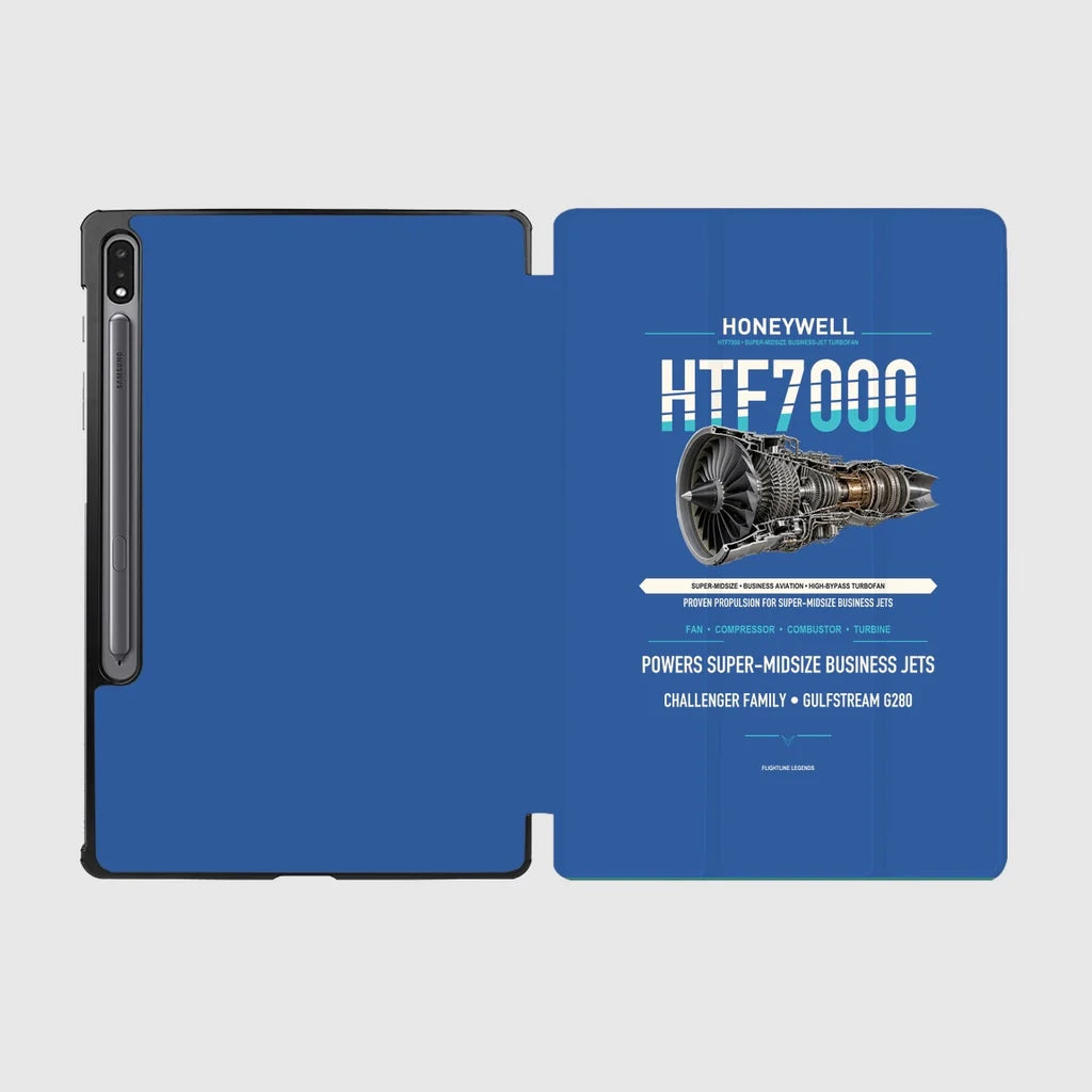 HTF7000 design on blue samsung tablet tablet case