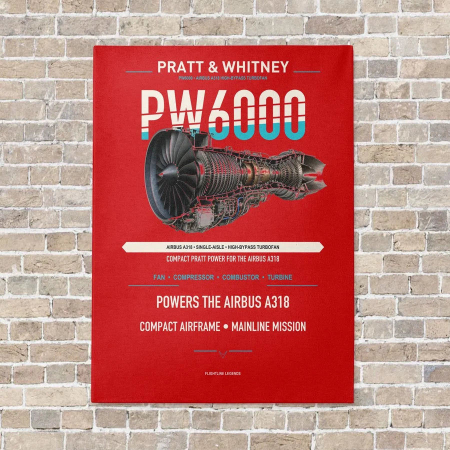 PW6000 vertical canvas print - no frame - red background