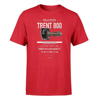 Thumbnail for TRENT 800 design on red single side