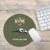 Thumbnail for Airbus H125 design on green army round mouse pad