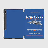 Thumbnail for F A-18E F Buddy Tanker design on blue samsung tablet tablet case