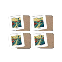 Thumbnail for The Runway Foam Drill - Designed Coasters design on white 4-pieces-set