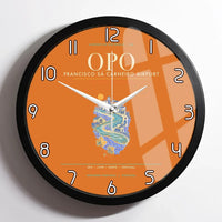 Thumbnail for Porto Francisco Sa Carneiro Airport OPO - Douro Azulejo Current Wall-Clock Framed - Orange