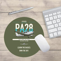 Thumbnail for Piper PA-28-181 Archer LX design on green army round mouse pad
