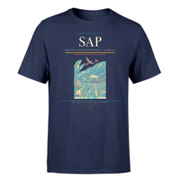 Thumbnail for Ramón Villeda Morales International Airport (SAP) T-Shirt single-side front print in Navy Blue | ramón-villeda-morales-international-airport-sap-double-side-t-shirt