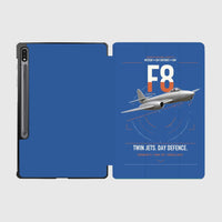 Thumbnail for Gloster Meteor F8 design on blue samsung tablet tablet case