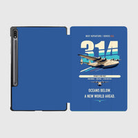 Thumbnail for Boeing 314 Clipper design on blue samsung tablet tablet case