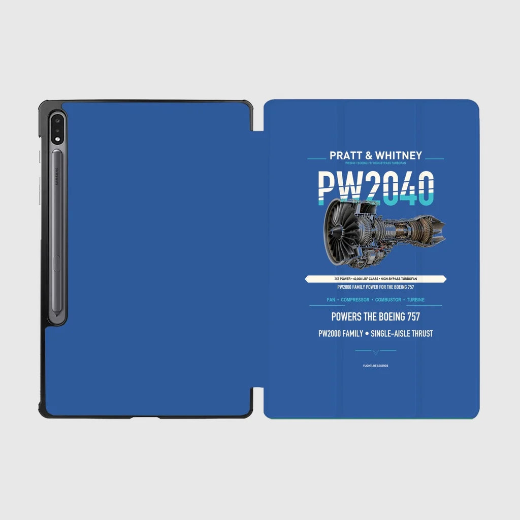 PW2040 design on blue samsung tablet tablet case