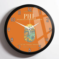Thumbnail for Philadelphia International Airport PHL Wall-Clock Framed - Orange
