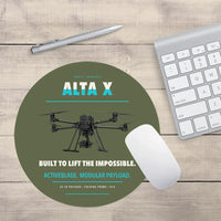 Thumbnail for Freefly Alta X design on green army round mouse pad