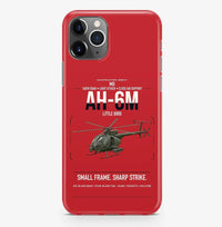 Thumbnail for MD AH-6M Little Bird design on red magsafe iphone case, for iPhone Pro Max