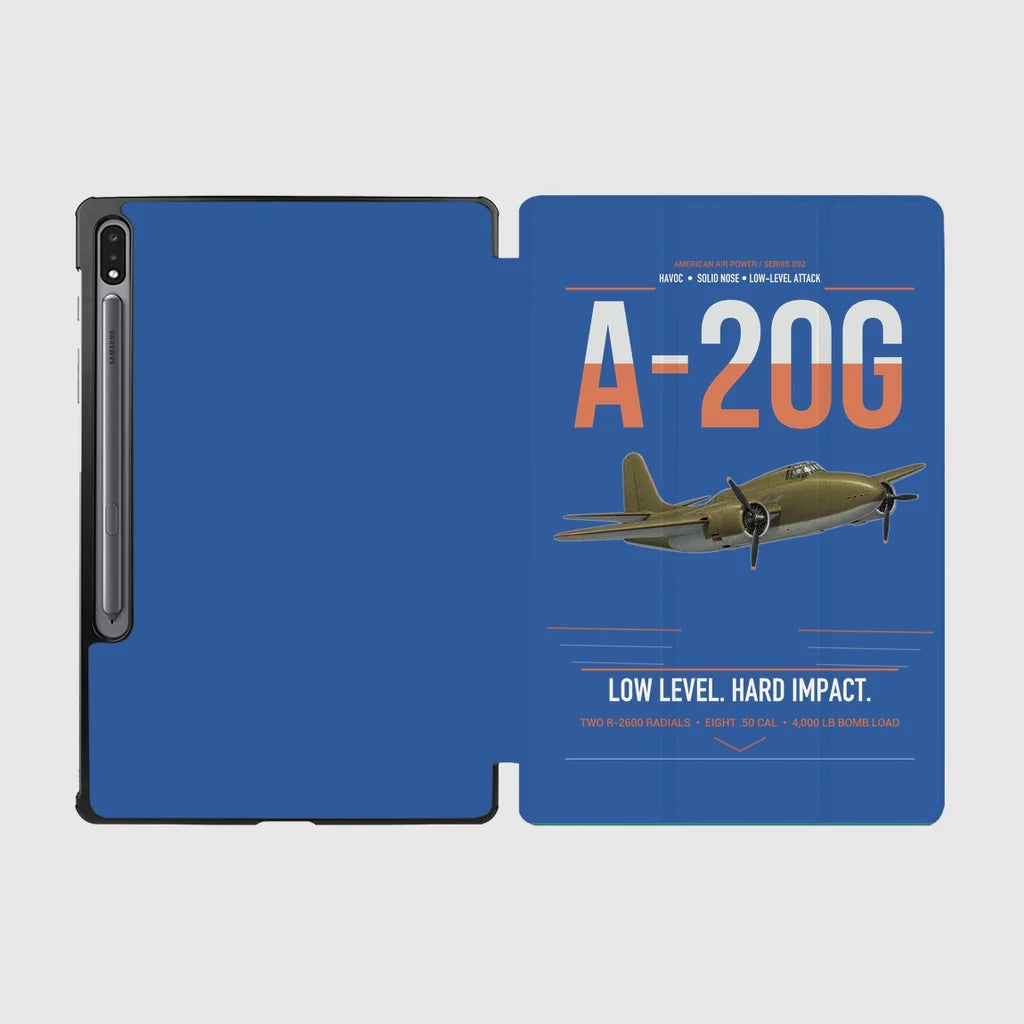 A-20G Havoc design on blue samsung tablet tablet case