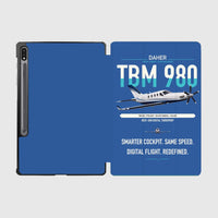 Thumbnail for Daher TBM 980 design on blue samsung tablet tablet case
