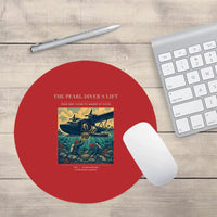 Thumbnail for VINTAGE G4271 - The Pearl Diver's Lift - Designed Mouse Pads design on red round