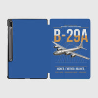 Thumbnail for B-29A Superfortress design on blue samsung tablet tablet case