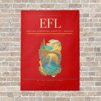 Thumbnail for Kefalonia International Airport EFL — Argostoli vertical canvas print - no frame - red background