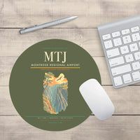 Thumbnail for Montrose Regional Airport (MTJ) design on green army round mouse pad