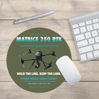 Thumbnail for DJI Matrice 350 RTK design on green army round mouse pad