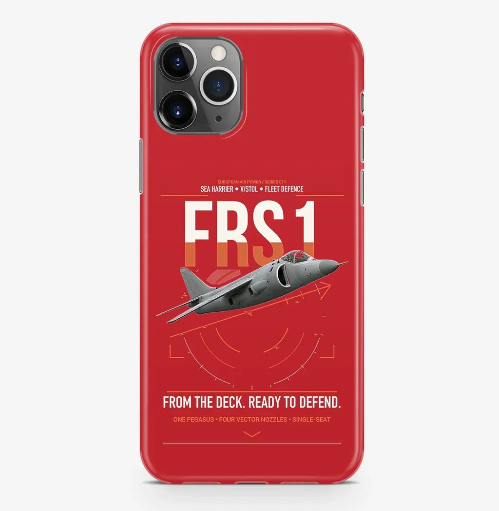 British Aerospace Sea Harrier FRS.1 design on red magsafe iphone case, for iPhone Pro Max