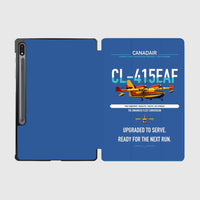 Thumbnail for Canadair CL-415EAF design on blue samsung tablet tablet case