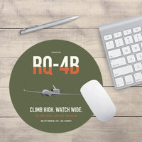 Thumbnail for RQ-4B Global Hawk design on green army round mouse pad