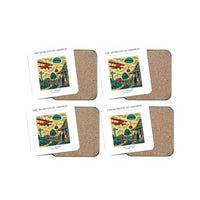 Thumbnail for The Homestead Airdrop - Designed Coasters design on white 4-pieces-set