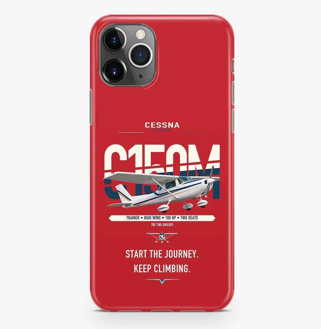 Cessna 150M design on red magsafe iphone case, for iPhone Pro Max