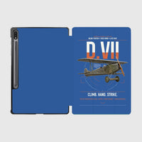 Thumbnail for Fokker D.VII design on blue samsung tablet tablet case