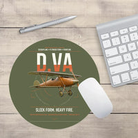 Thumbnail for Albatros D.Va design on green army round mouse pad