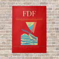 Thumbnail for Martinique Aimé Césaire International Airport FDF — Fort-de-France vertical canvas print - no frame - red background