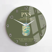 Thumbnail for Pensacola International Airport PNS Wall-Clock No-Frame - Green Army