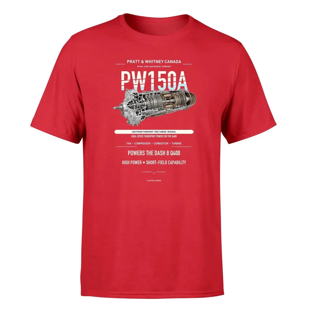 PW150A design on red single side